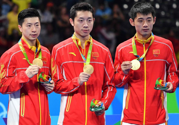 中国队翻盘英格兰队，张继科带队取胜